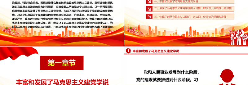 深入解析中国化时代化马克思主义建党学说的最新成就ppt红色党建风习近平党建思想主题党课