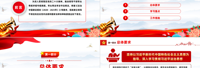 红色精美《关于建立领导干部应知应会党内法规和国家法律清单制度的意见》党纪学习教育PPT