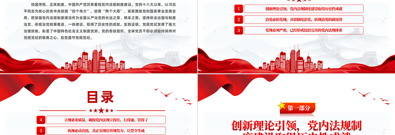 2024持之以恒推进依规治党PPT党政风新时代党内法规制度建设微党课