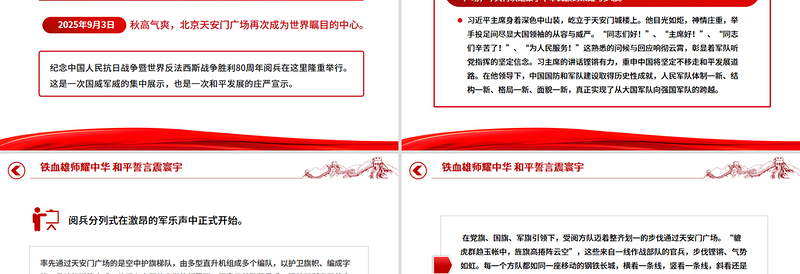 2025铁血雄师耀中华和平誓言震寰宇PPT九三阅兵观后感课件下载