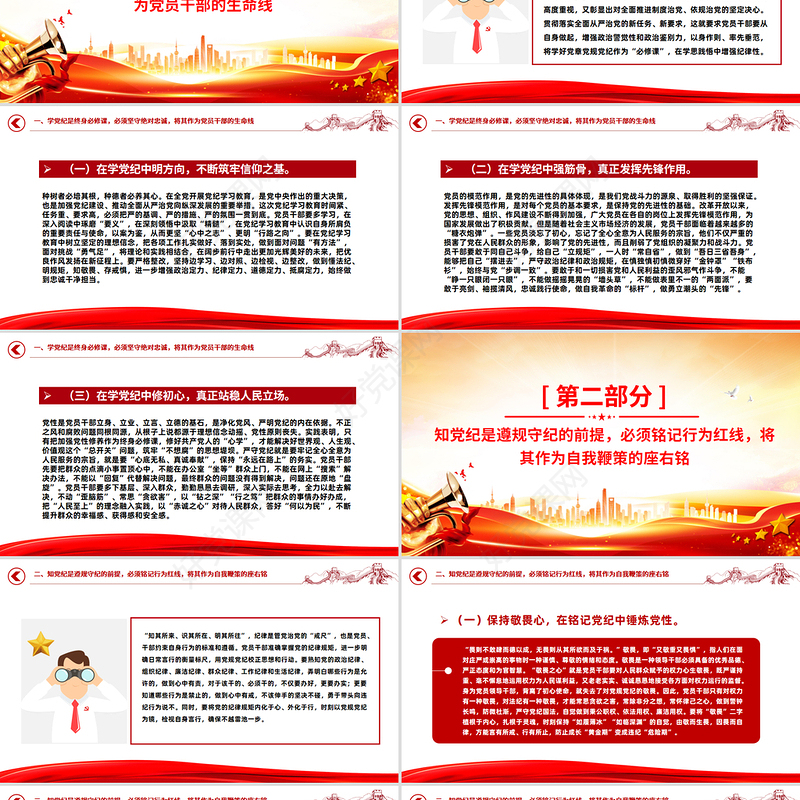 党纪学习教育专题党课PPT课件