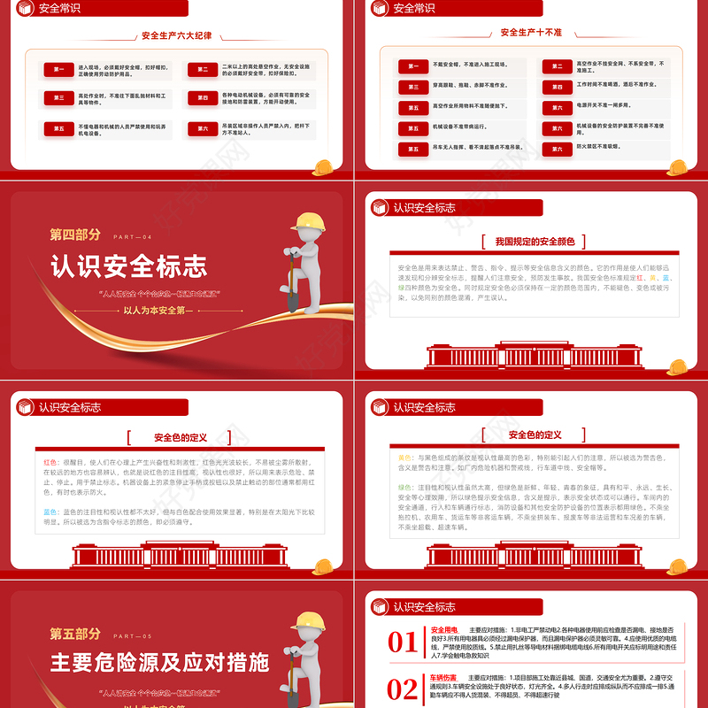 2024安全生产应急科普知识大全PPT大气实用以人为本安全第—安全科普课件