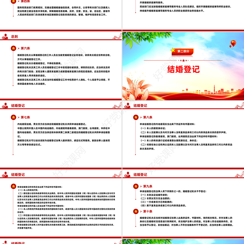 2025《婚姻登记条例》PPT大气简洁法律法规学习课件