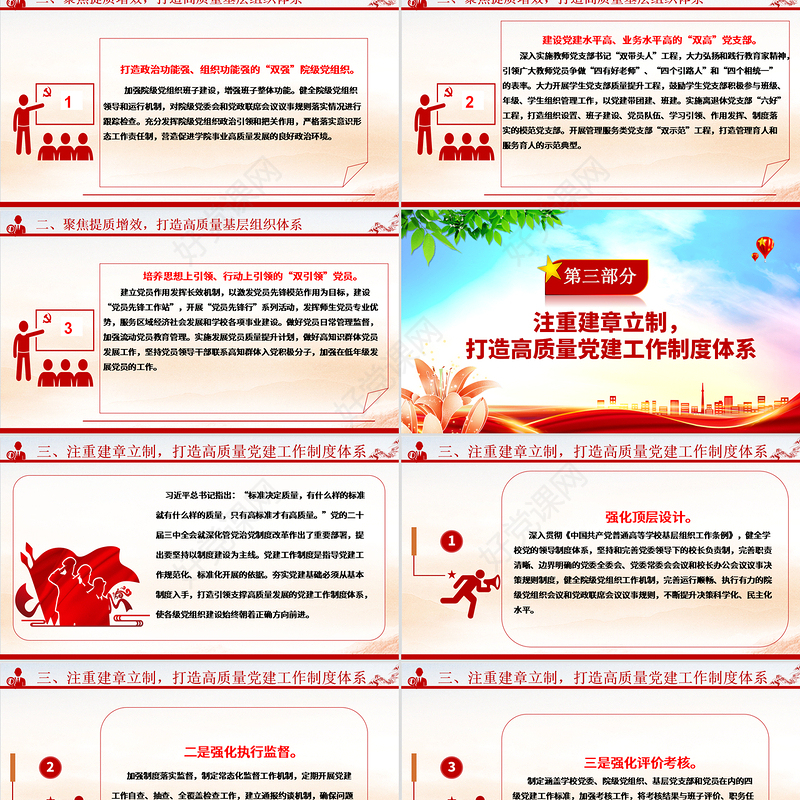 加强党对教育工作的全面领导打造高校高质量党建体系ppt2025打造高校高质量党建体系主题课件