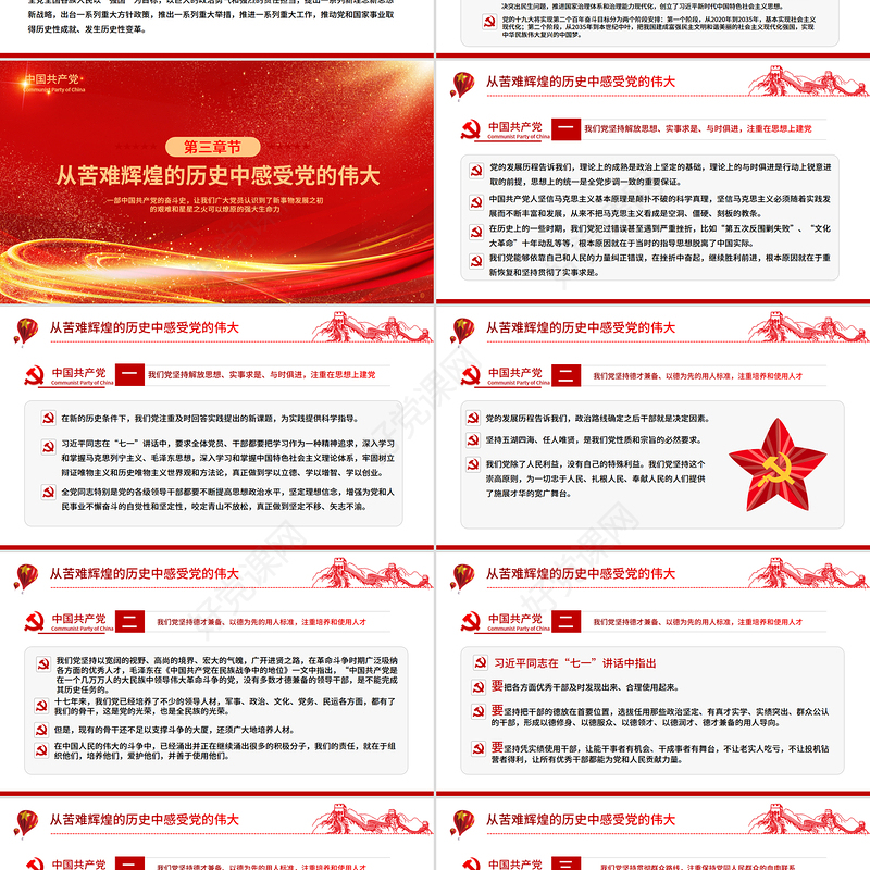 2025党的光辉历程PPT建党104周年党史学习教育党课课件