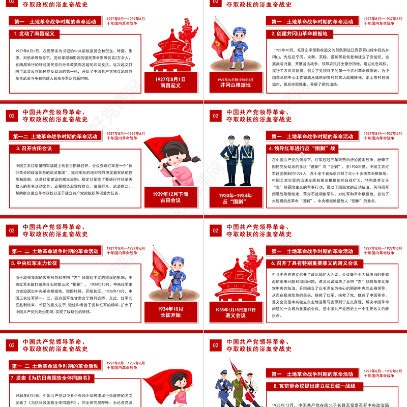 2021党史专题讲座PPT庆祝建党100周年党史学习教育专题辅导PPT模板