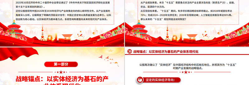 2025“十五五”中国产业发展展望PPT四中全会精神党课课件