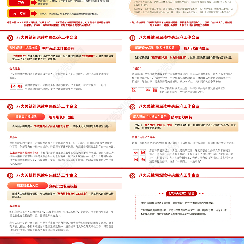2026八大关键词深读中央经济工作会议PPT课件下载