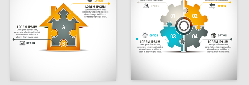 精致商务设计元素统计图标