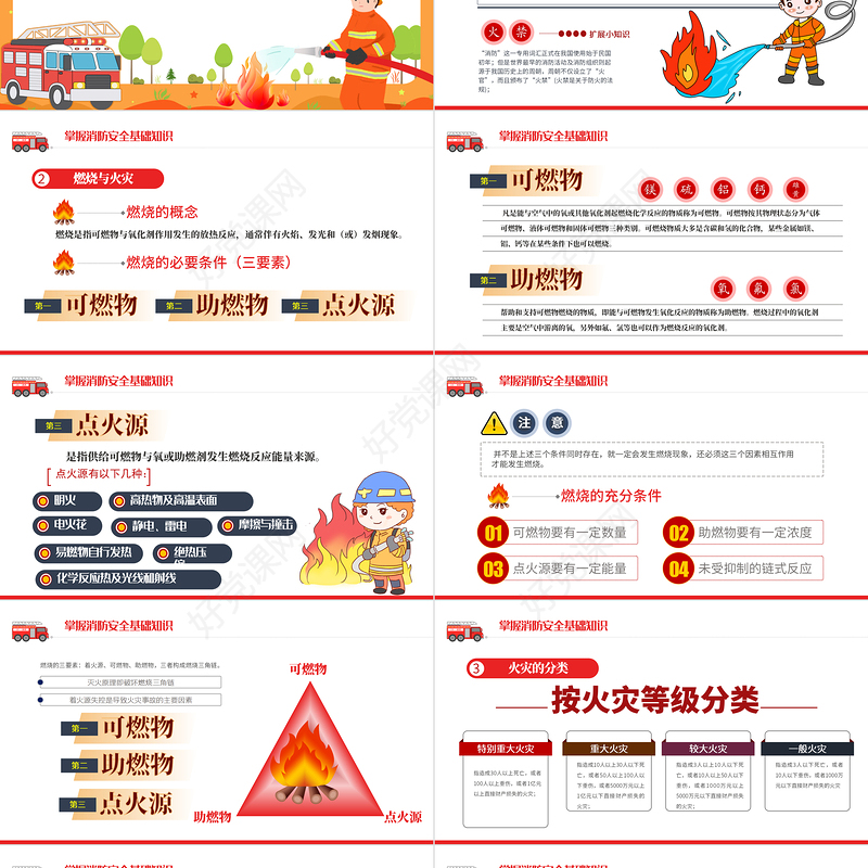 公共消防知识培训PPT简约风2022年企业事业政府部门安全生产月知识培训专题课件