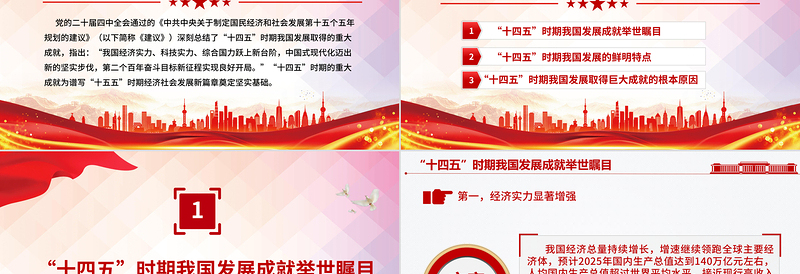 2020-2025“十四五”时期我国发展取得重大成就PPT党课下载