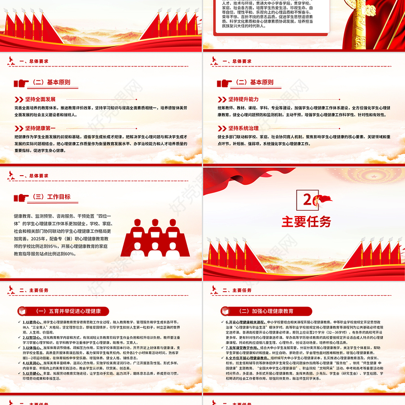 精品全面加强和改进新时代学生心理健康工作专项行动计划（2023—2025年）PPT课件