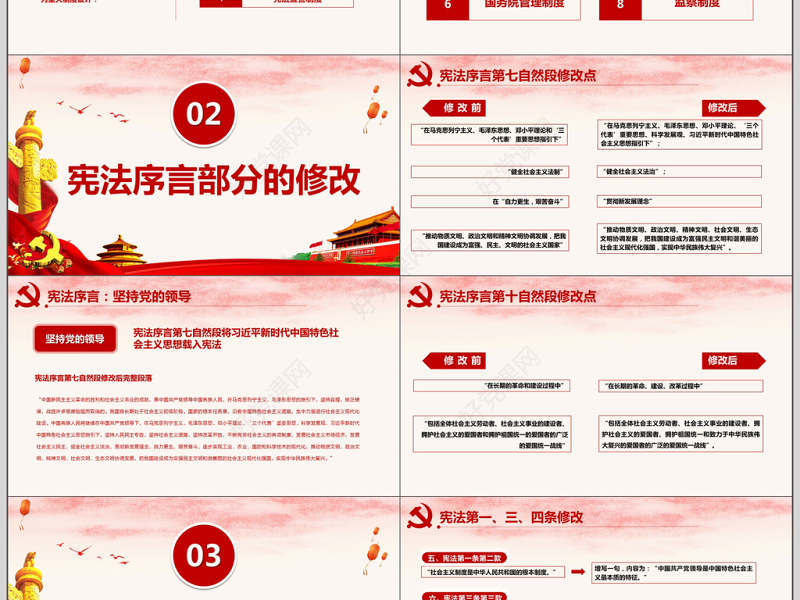 中华人民共和国宪法修正案学习解读PPT