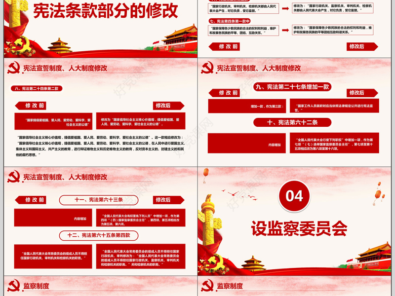 中华人民共和国宪法修正案学习解读PPT