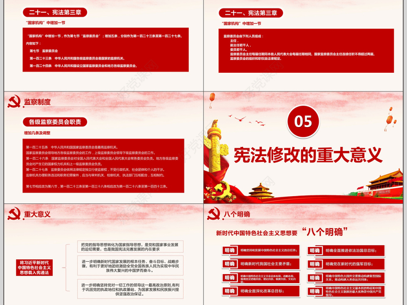 中华人民共和国宪法修正案学习解读PPT