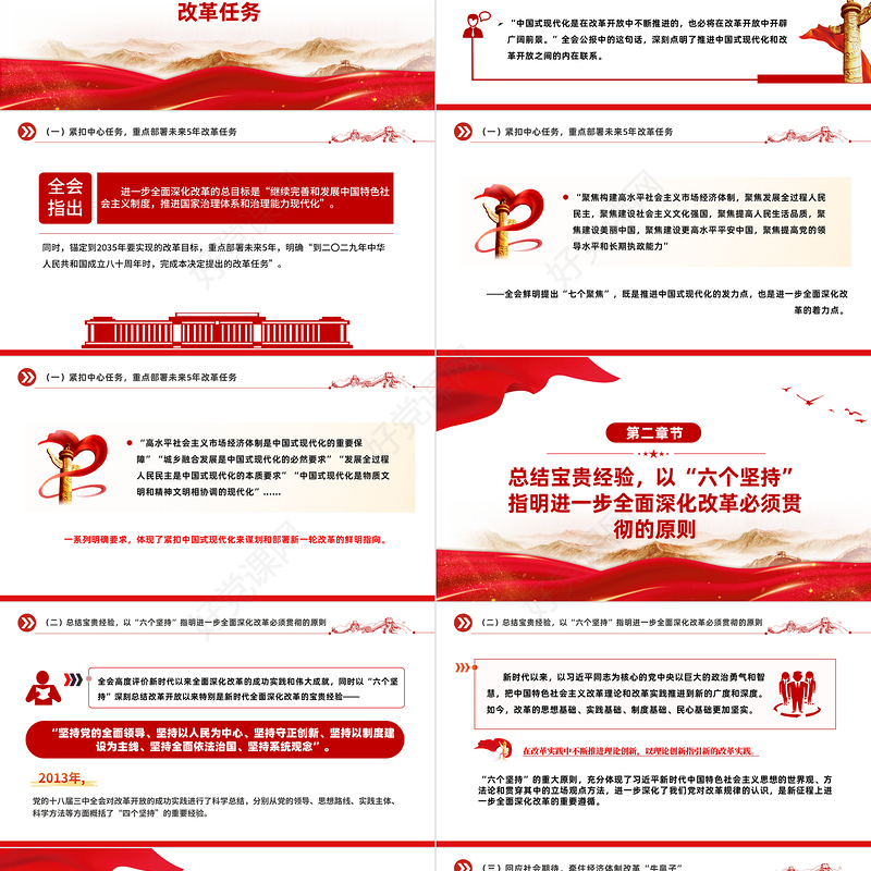 2024年从三中全会公报读懂新一轮改革战略重点时政专题党课PPT课件