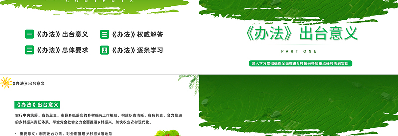 2023乡村振兴责任制实施办法PPT卡通风学习解读《乡村振兴责任制实施办法》专题课件模板下载