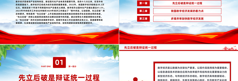 用好“先立后破”方法论加快数字经济发展PPT精美风2024年经济工作要求课件模板
