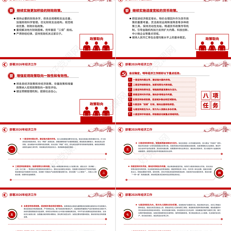 2026中央经济工作会议PPT大气华美总结2025年经济工作部署2026年经济工作课件