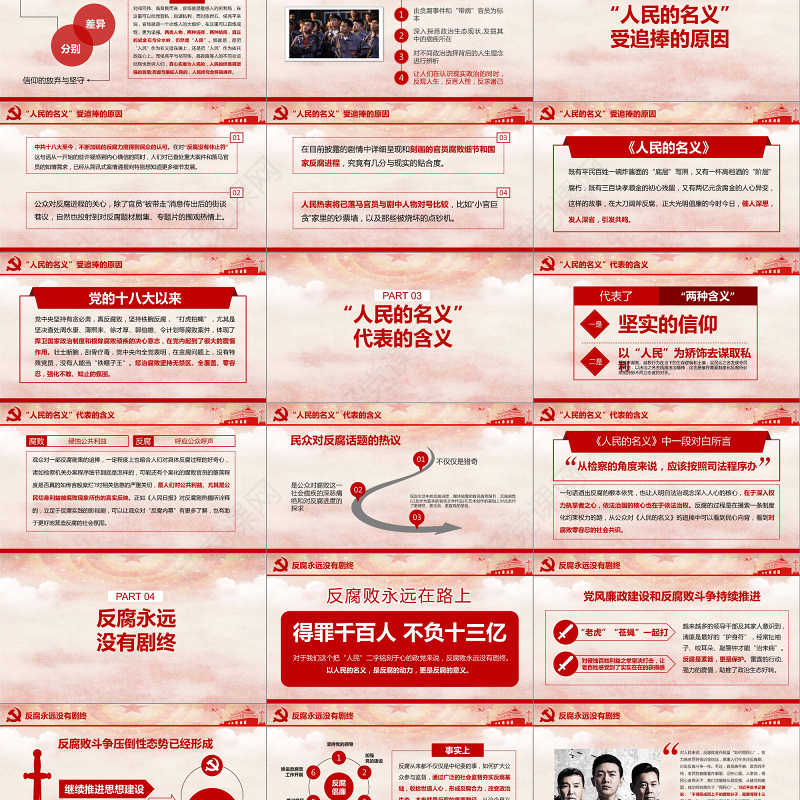 人民的名义反腐反贪党政机关专题PPT学习