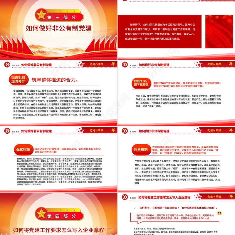 2022党建入章程PPT聚焦党建工作写入非公企业章程推动党建工作与企业生产经营深度融合党建党课课件