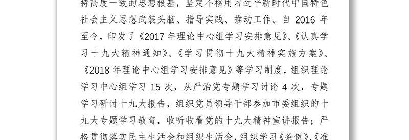 **局落实全面从严治党主体责任情况自查报告
