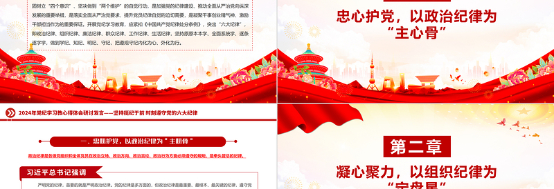 2024坚持挺纪于前时刻遵守党的六大纪律PPT党纪学习教育课件