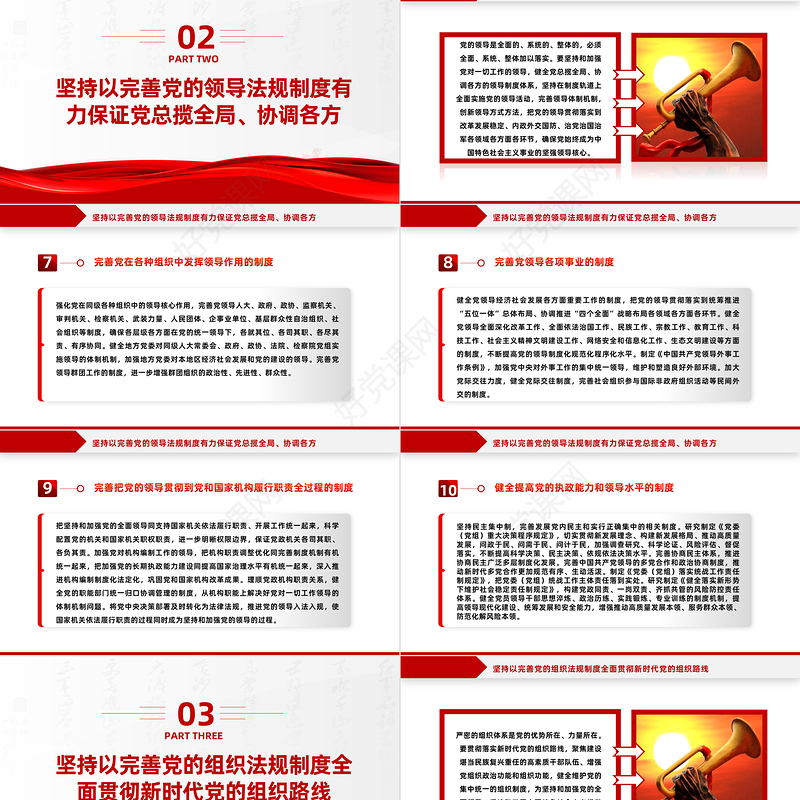 中央党内法规制定工作规划纲要（2023－2027年）全文PPT健全全面从严治党体系推进依规治党课件