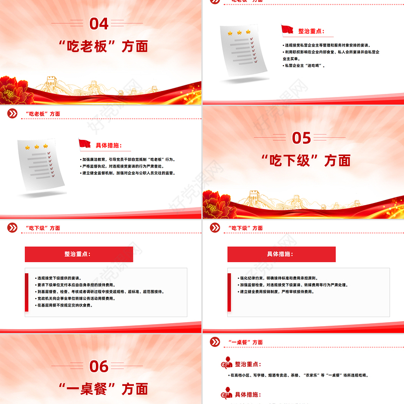 2025违规吃喝7个方面PPT精美大气作风建设系列党课