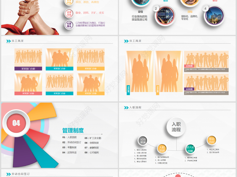 2021公司招聘新员工入职培训ppt模板