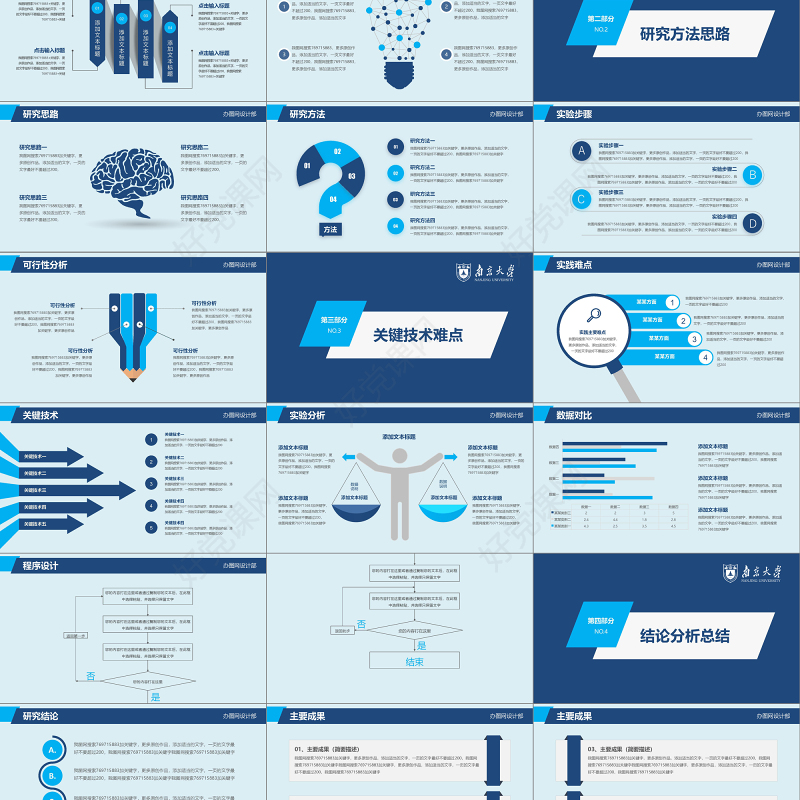 2019稳重毕业论文答辩PPT模板