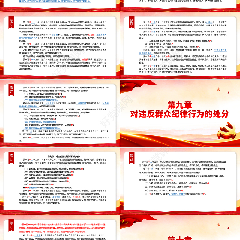 （2023年新旧对照版）解读中国共产党纪律处分条例PPT下载