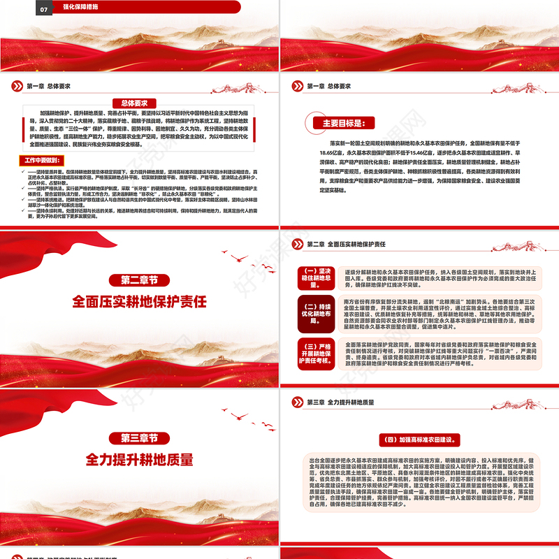 2024关于加强耕地保护提升耕地质量完善占补平衡的意见PPT下载