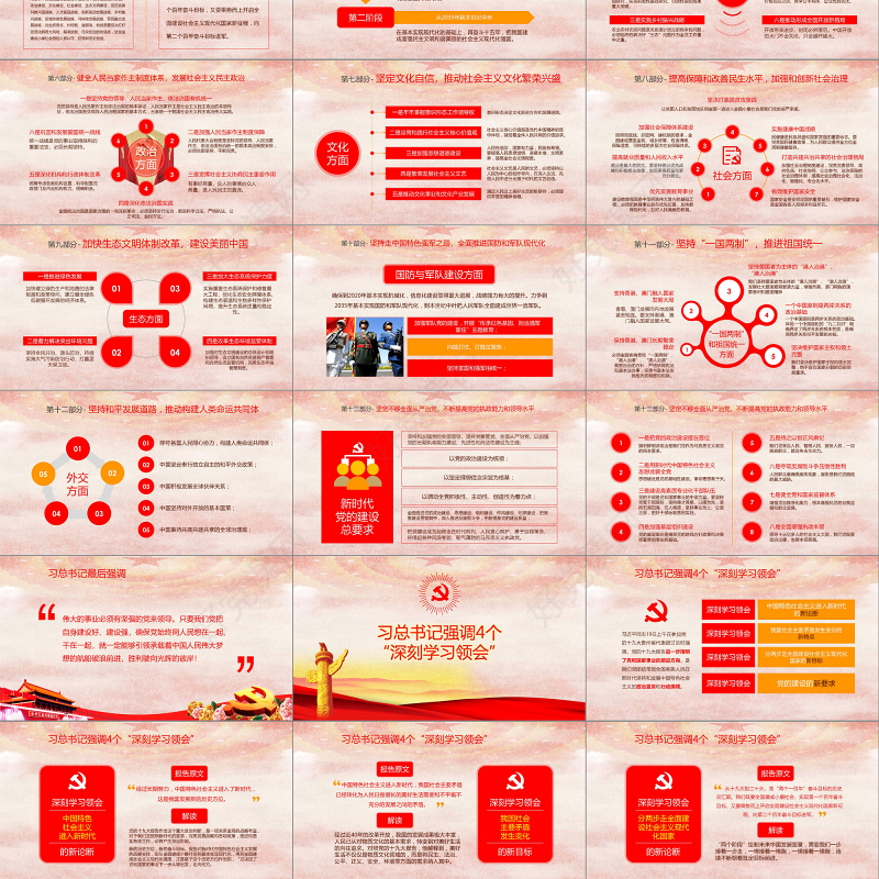 十九大ppt新时代新征程19大报告精神学习
