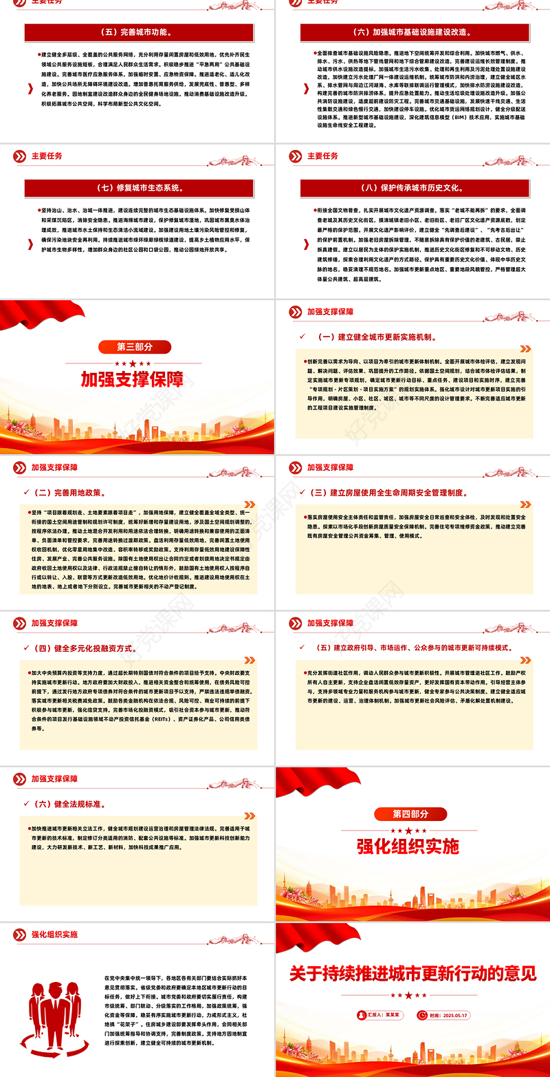 精品关于持续推进城市更新行动的意见PPT推动城市高质量发展课件