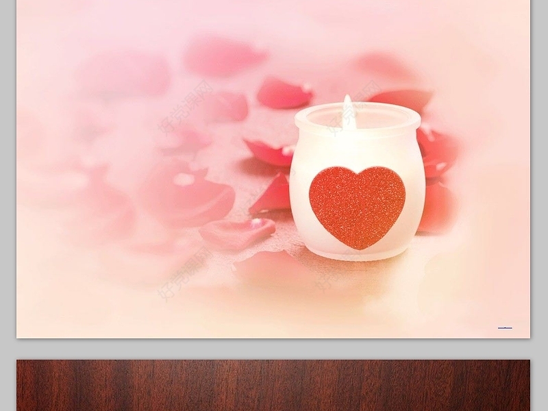 可爱的爱心淡淡ppt背景图片 7张