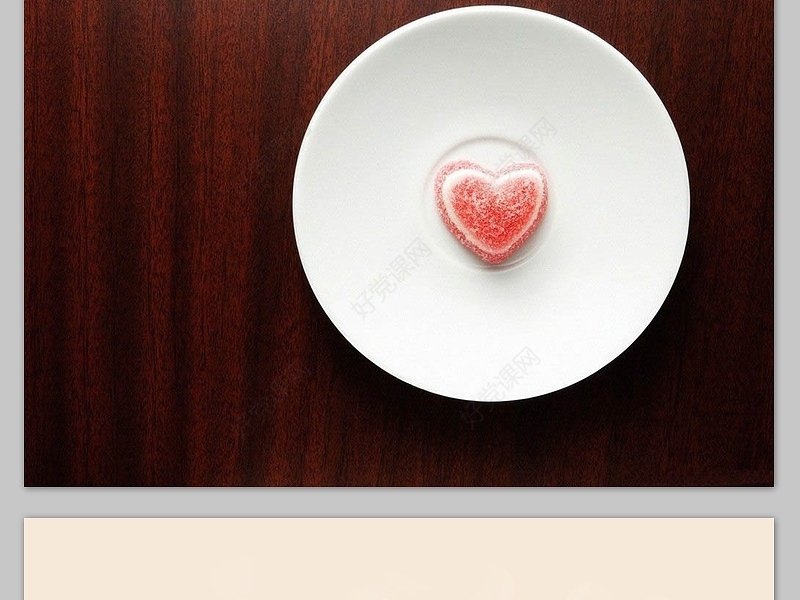 可爱的爱心淡淡ppt背景图片 7张