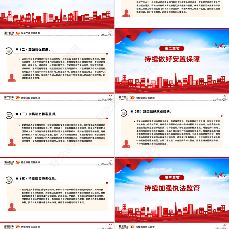 2024年关于坚定不移推进长江十年禁渔工作的意见PPT长江经济带高质量发展专题课件