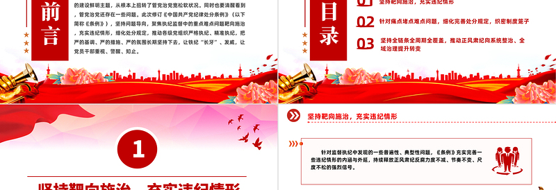 全面加强党的纪律建设PPT党建风《中国共产党纪律处分条例》解读之二