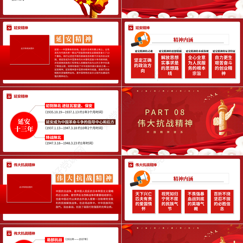 中国精神谱系PPT党政风新民主主义革命时期传承百年精神谱系凝聚奋进力量党课课件