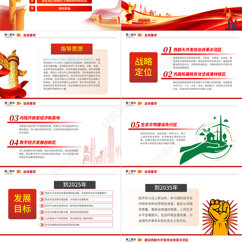 一图读懂2022国发2号文件PPT关于支持贵州在新时代西部大开发上闯新路的意见专题党课课件模板