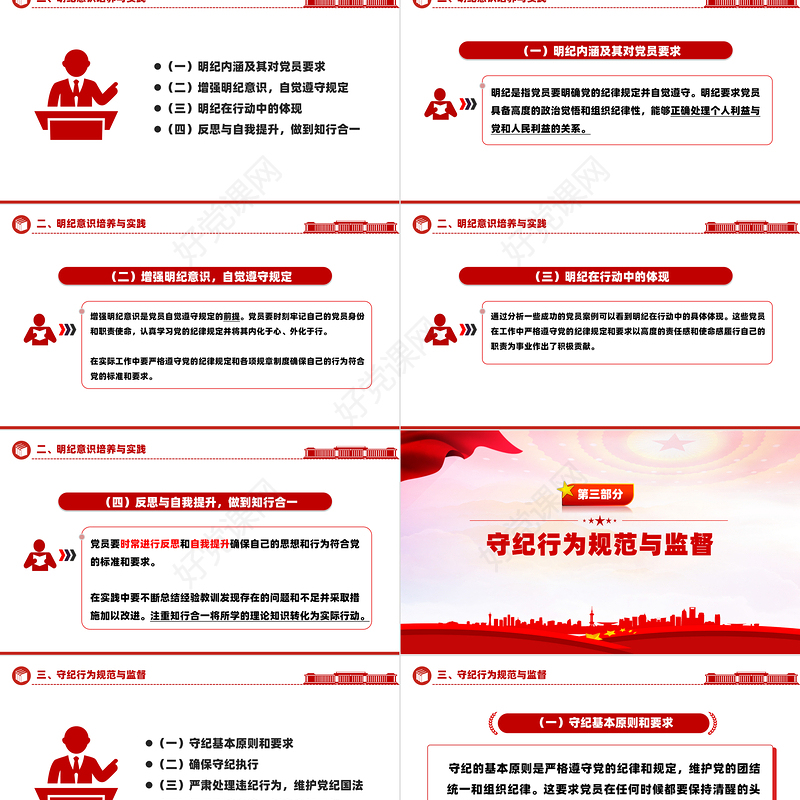 党政风2024年党性剖析之检视学纪明纪守纪PPT