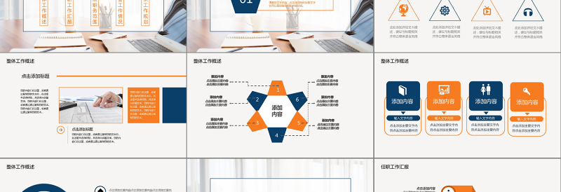 简约述职报告动态PPT模版