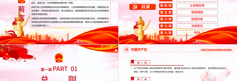 学习解读《中华人民共和国人民武装警察法》PPT模板