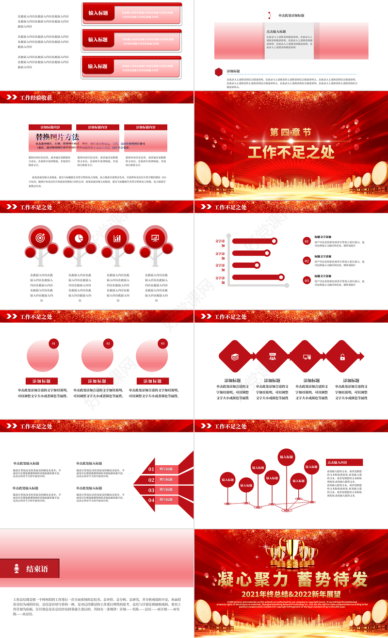 年终答谢会PPT虎年红金光效感谢有你一路相伴企业年末客户经销商大会工作总结新年展望模板