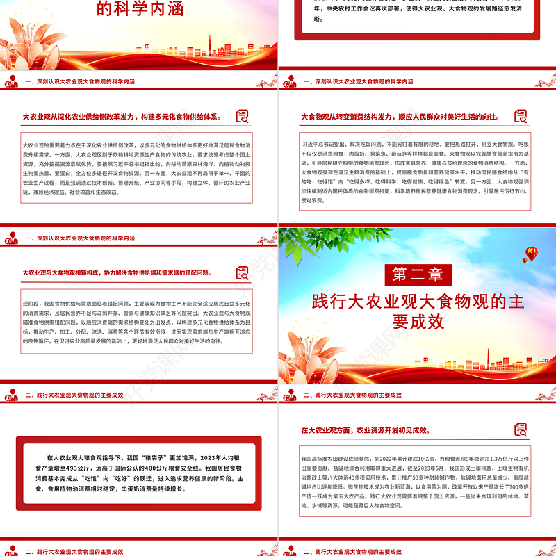 党建风坚持大农业观大食物观发展现代化大农业党课PPT课件
