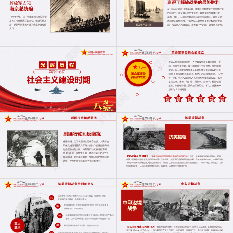 原创2019年八一建军节部队国防军事军史党政-版权可商用