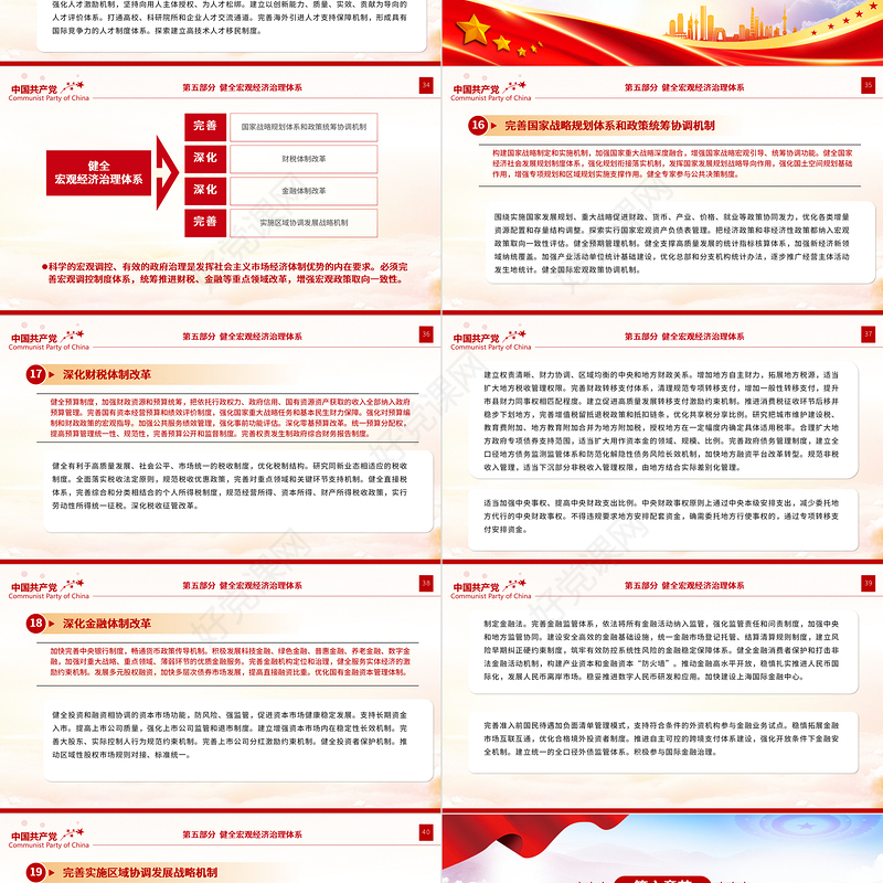 党政风《中共中央关于进一步全面深化改革、推进中国式现代化的决定》全文PPT党课课件