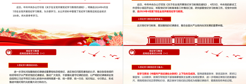 2024党纪学习教育应知应会知识100条（一）PPT课件