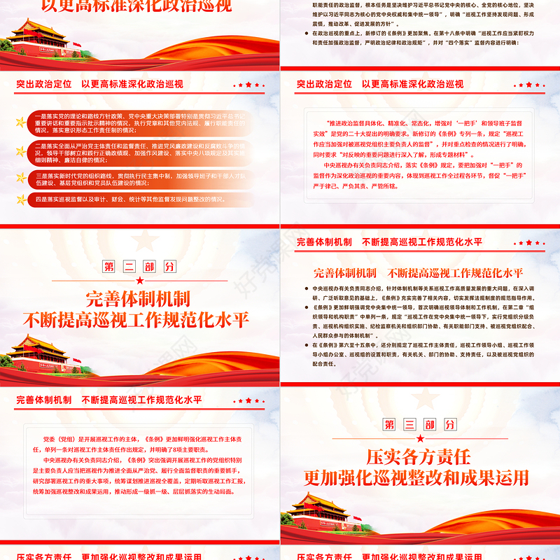 亮点解读新修订的《中国共产党巡视工作条例》PPT课件模板